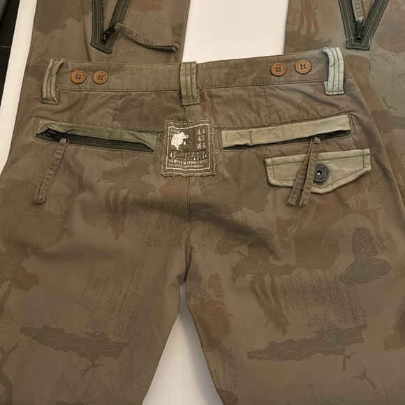 Vintage Y2K Distressed Green Camo Da Nang Cargo Pants 28 waist - Picture 2 of 13